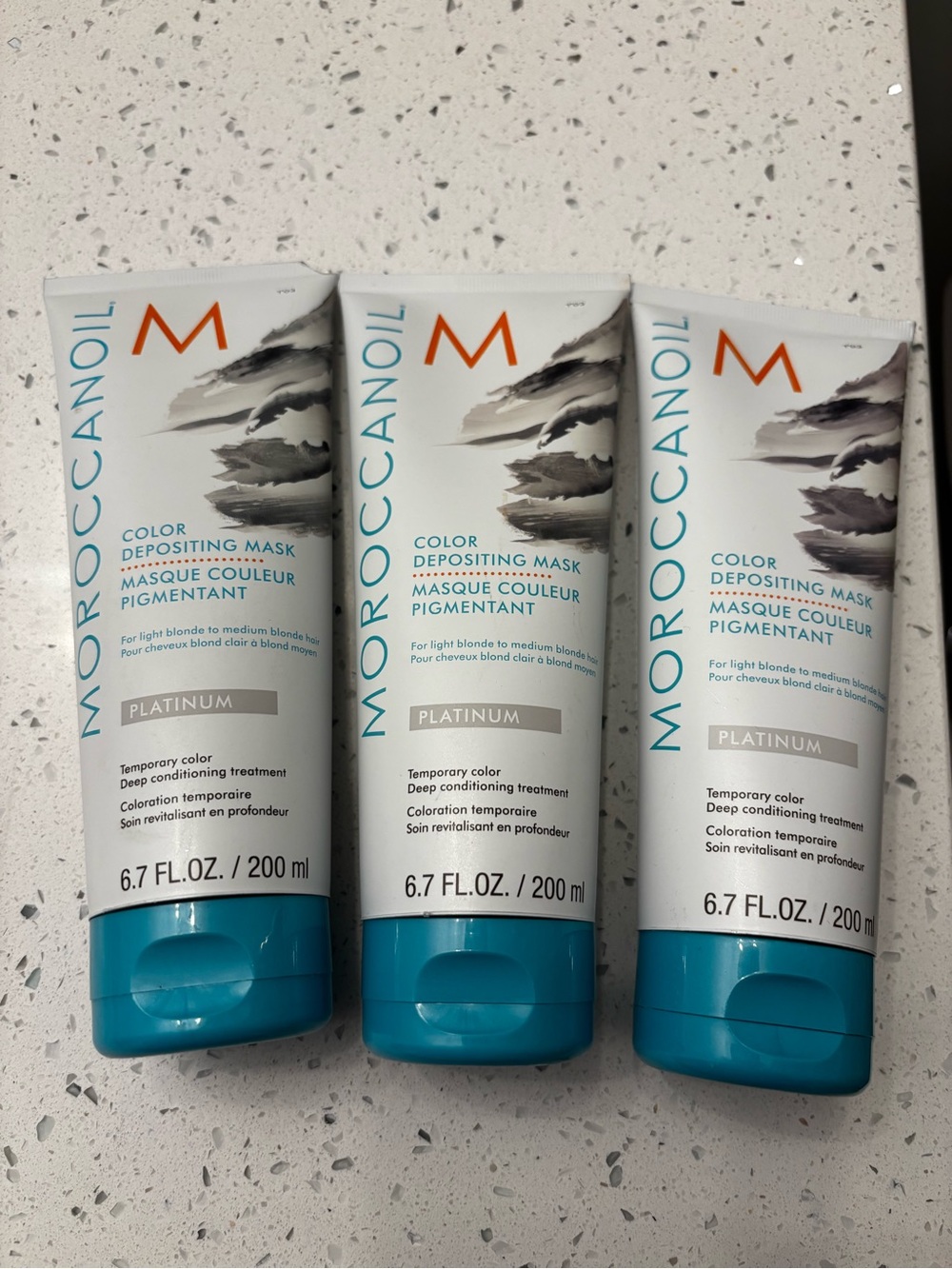 Moroccan Oil Moroccanoil Color Depositing Mask Lot, Platinum 6.7oz New lot of 3